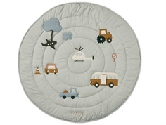 Liewood vehicles/dove blue mix activity blanket Gitta